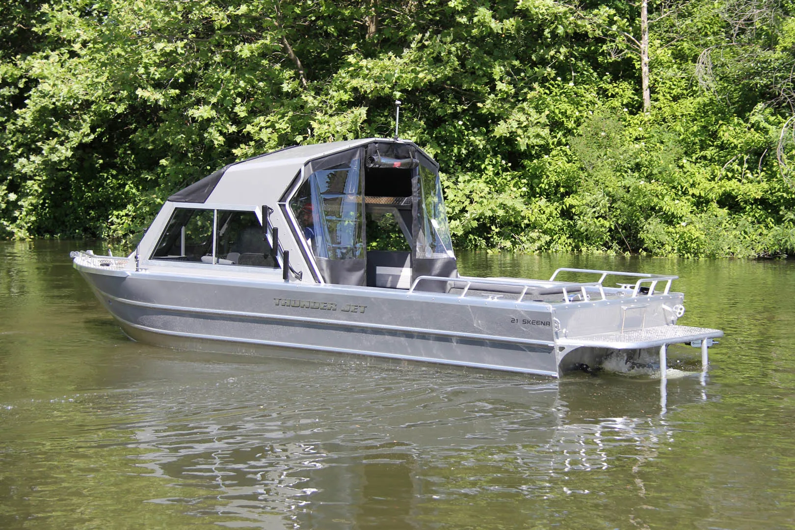 Kinocean 2023 New High Performance Aluminum Jet Boat Yacht with half cabin for Sale