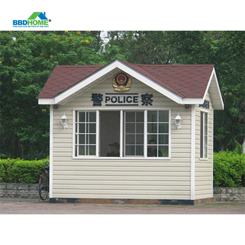 BBDHOME Mobile Outdoor Public Security Guard Modular Outdoor Color Steel Customized Fiber Glasssentry Box guard house