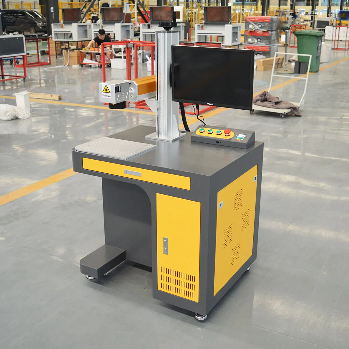 VOIERN metal laser engraver / laser marking machine/ fiber laser marking machine 100w