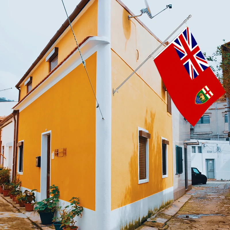 Wholesale 3x5ft Manitoba flags 100D polyester Customize all nations rapid shipping Reliable supplier  fast delivery