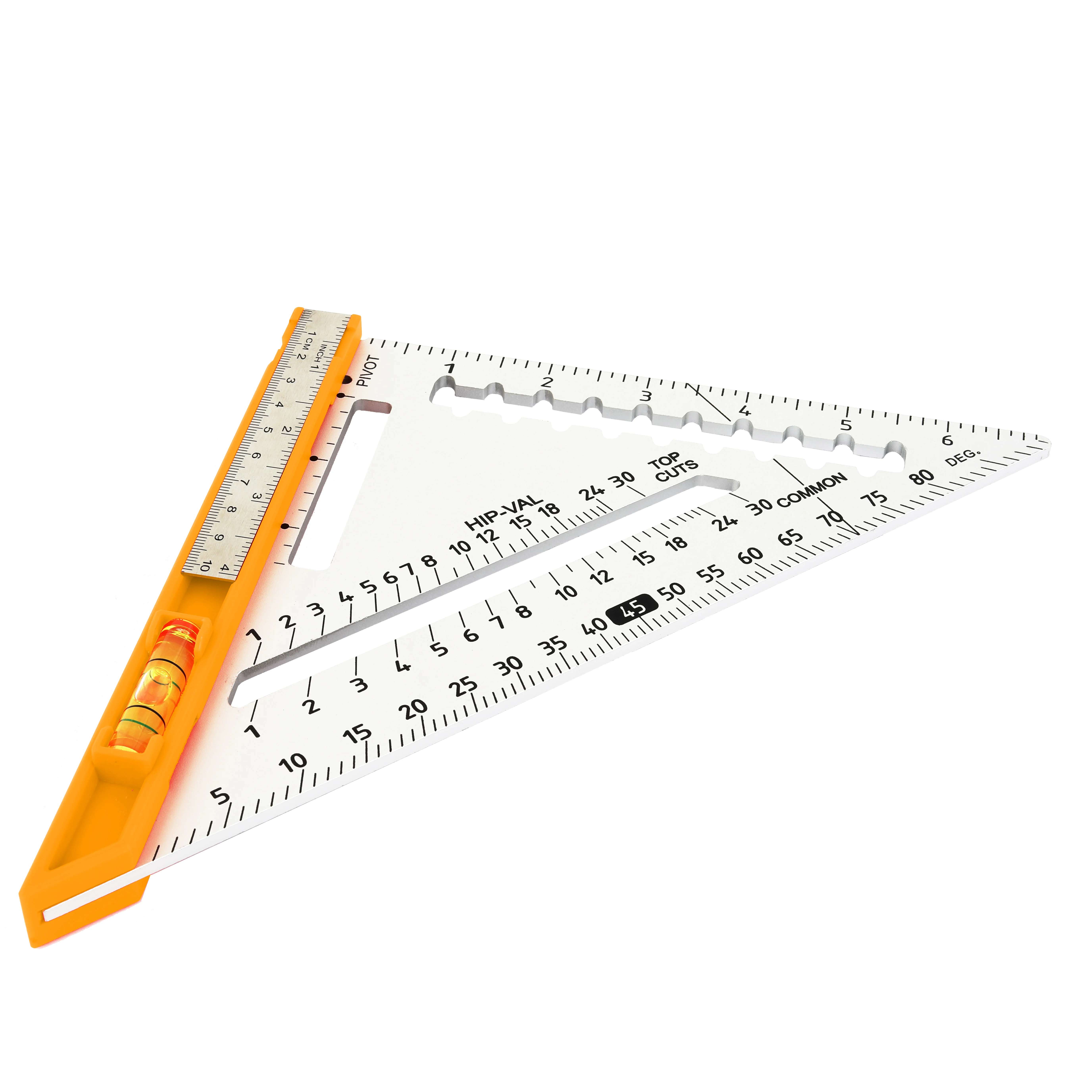 175mm 7 inch high-grading Aluminum woodworking architect scale multi-purpose rafter square
