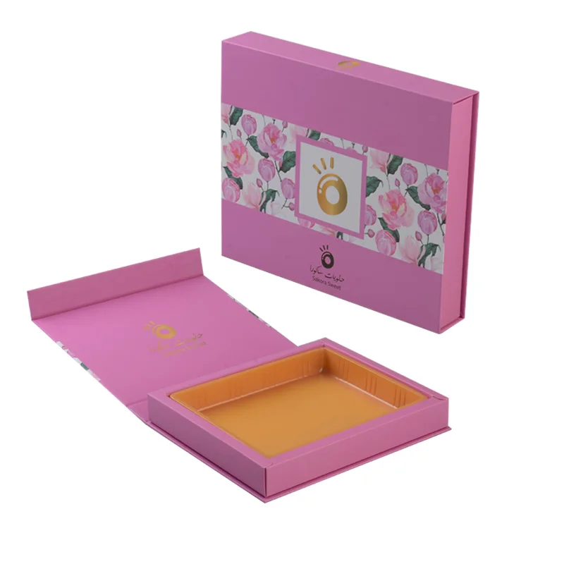 Wholesale luxury chocolate gift box manufacturers paper box food packaging with lid and dividers wedding sweet boxes