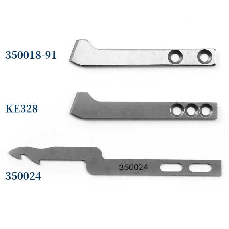 350024 350018-91 KE328 Movable & Fixed Knife for Pegasus W500/UT W562/UT W762/UT W1500/UT Coverstitch Sewing Machine Parts Blade