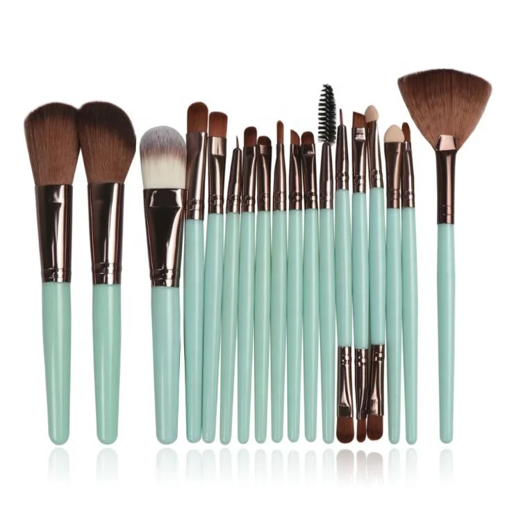 18Pcs Free Combination Eye Shadow Custom New Private Label High Quality Face Brushes Makeup for Eyeliner Eyebrow Eyelash