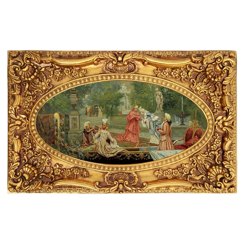 Classic Royal Baroque Picture Frame Antique Golden Frame For Oil Painting