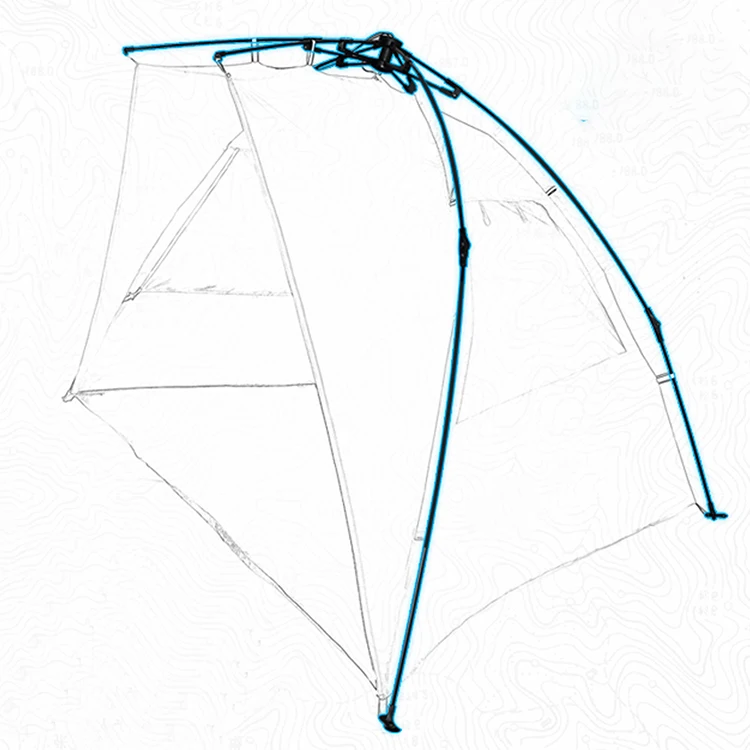 Waterproof Pop Up Portable Automatic Outdoor Camping Carp Fishing Tent For Fish Ponds