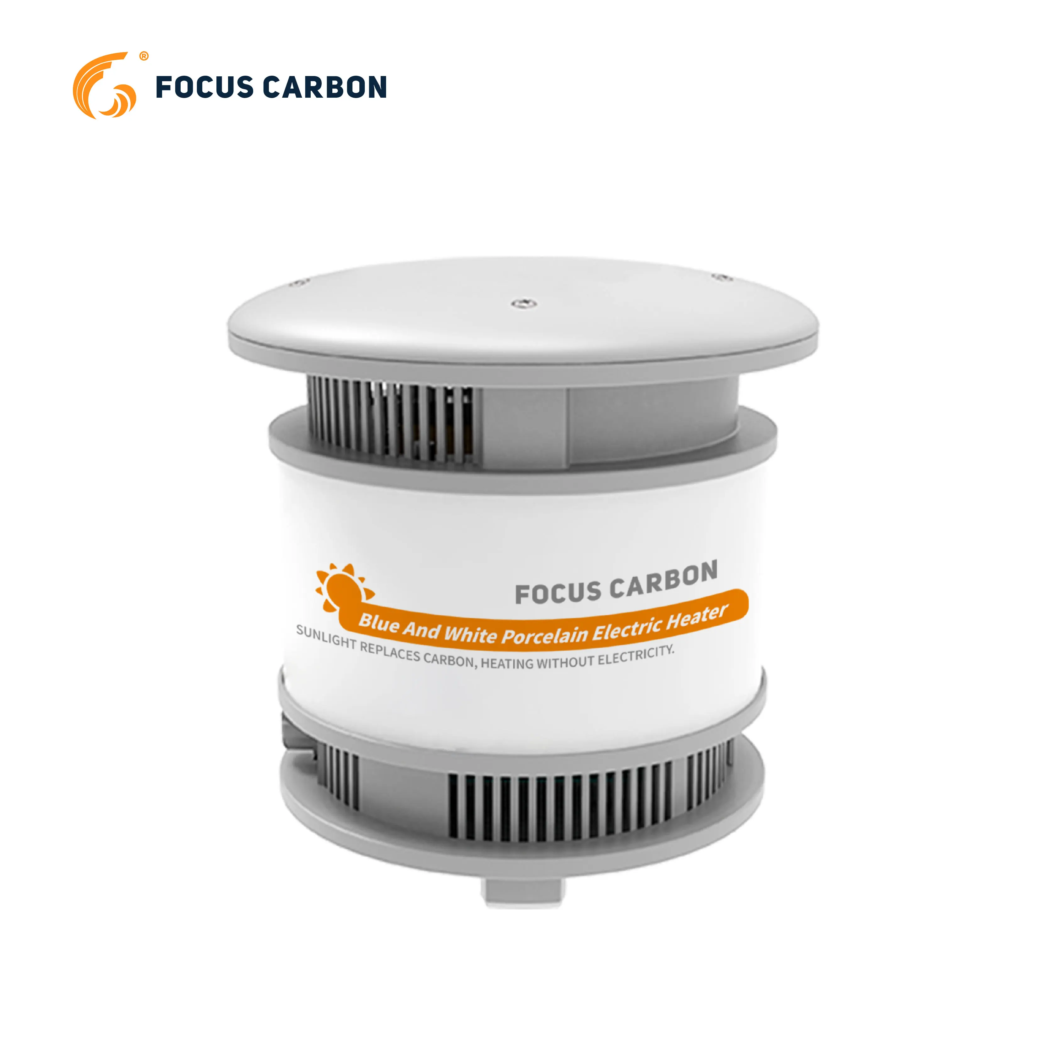 Focus Carbon Reliable&proven Blue And White Porcelain Electric Heater  Low Noise Operation