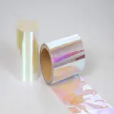 China Iridescent film PET Material Rainbow PET Film Rolls for decoration and Packing