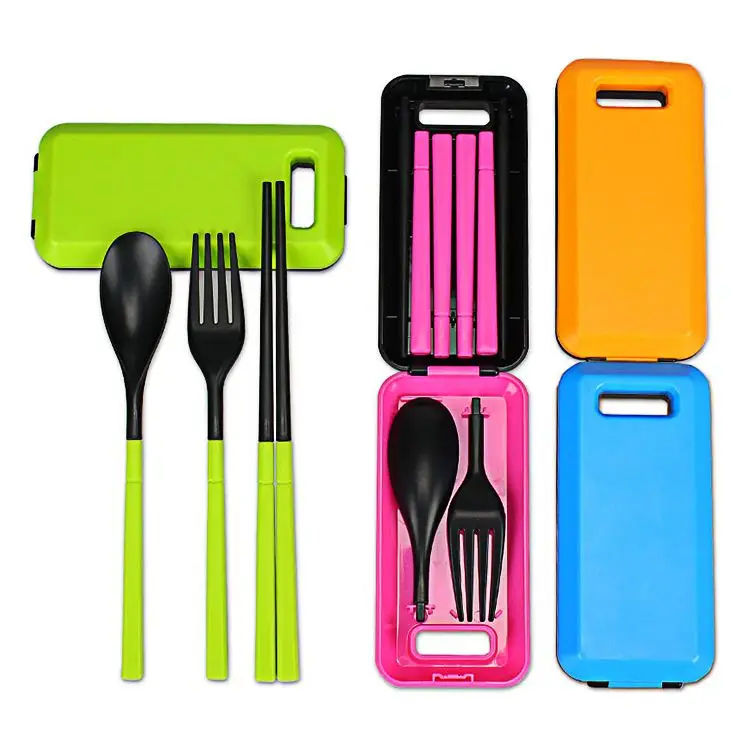  Трехкомпонентная посуда из АБС-пластика портативная складная дорожная цветные кухонные аксессуары для кемпинга и пикника