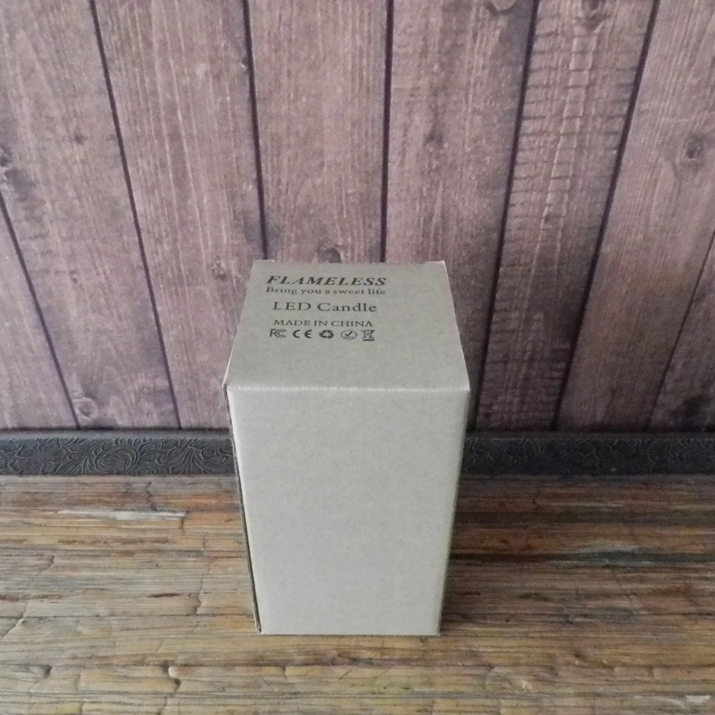 Dancing Flame Wax Pillar LED Candle with Remote Control, 3-1/4 X 6 Inch, Ivory