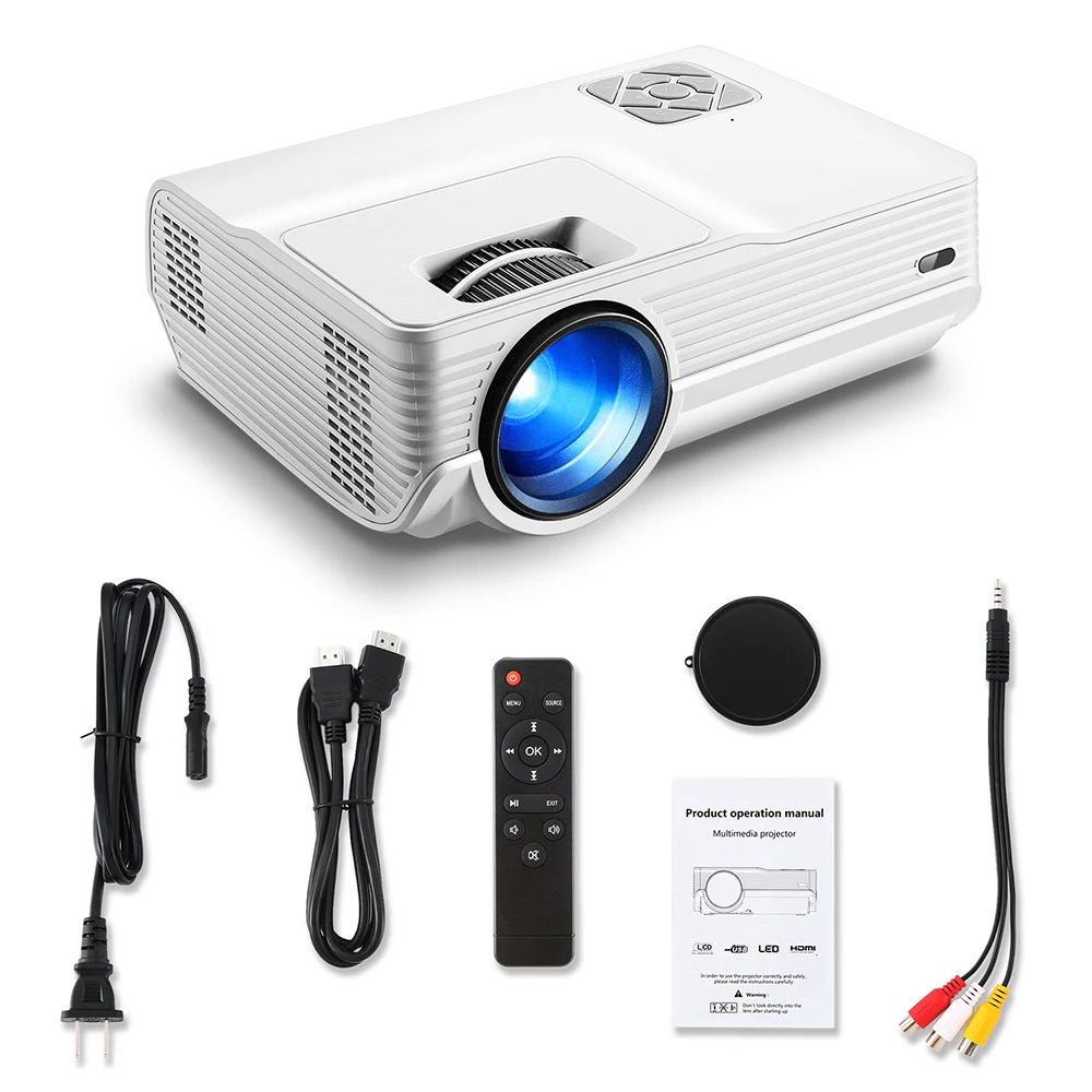 Top Picks 1080P 4K WiFi Smart Portable LED Digital Mini DLP Projector Beam for Home Video Movie Theater