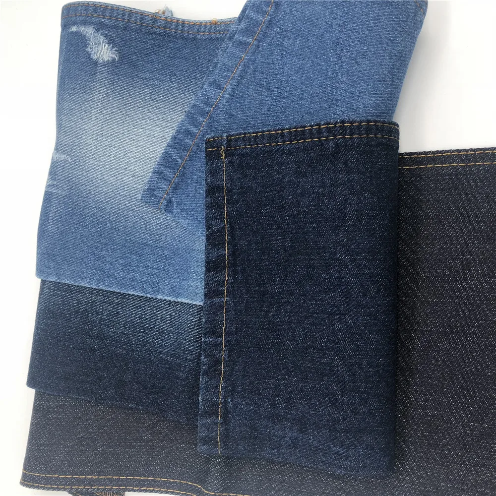 8.7oz blue color  denim jeans fabric
