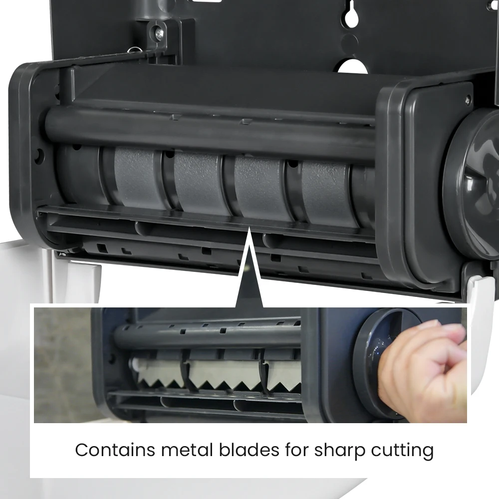 New Wall Mounted Automatic Touchless Hand Free Motion Activated Toilet Tissue Roll Paper Towel Dispenser