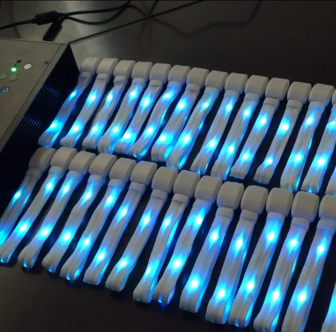 Party Supply Sound Concert Activated LED Wrist Band Flashing Bracelet Adjustable LED Wristband