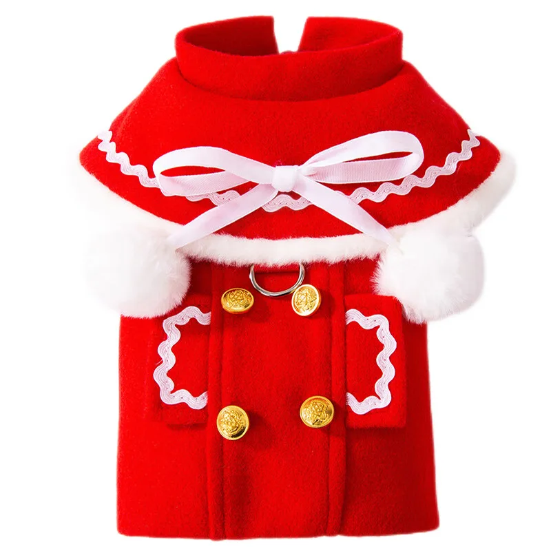 Hot new design autumn winter Halloween Christmas jackets towel clothes dress up dog cat Christmas pet clothes