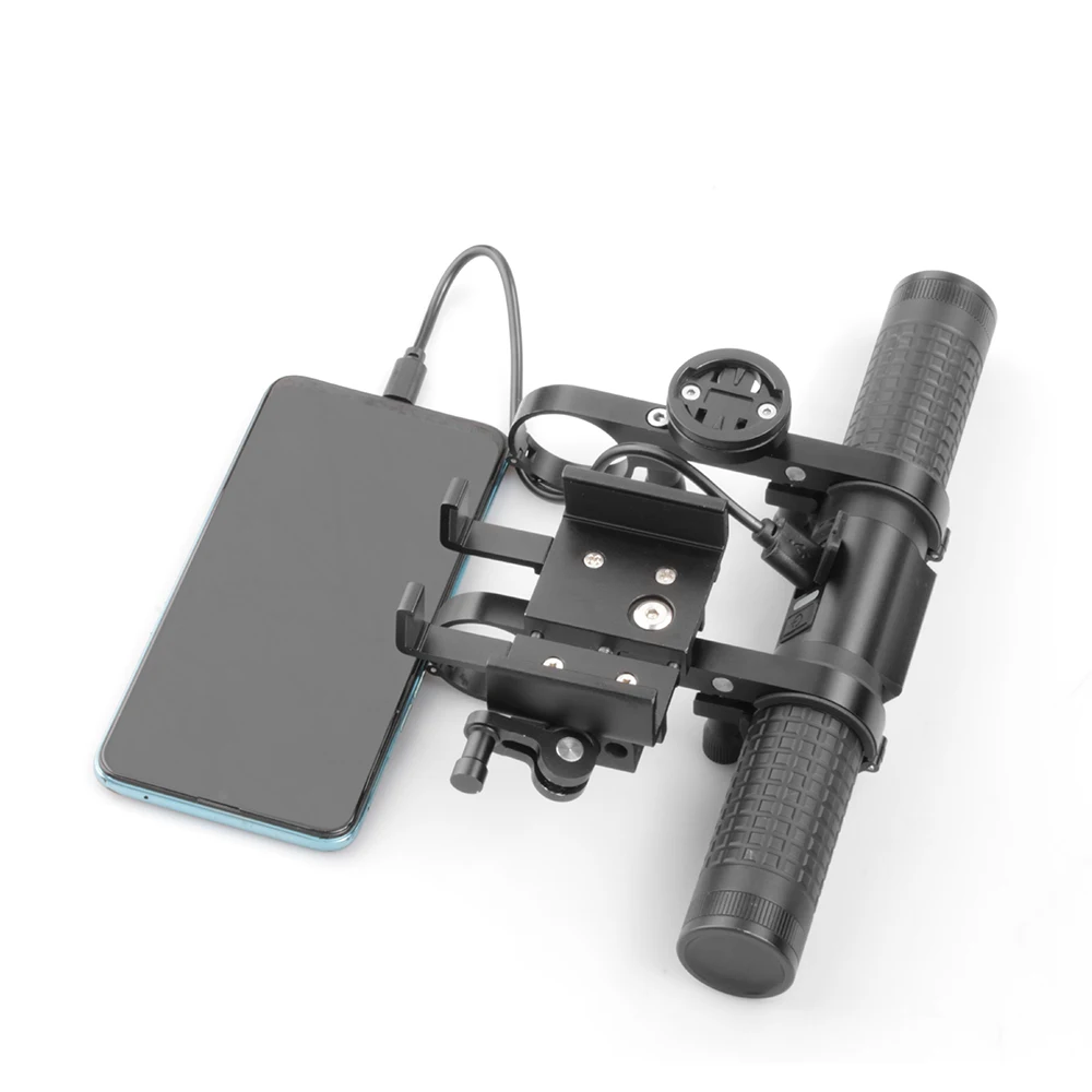 5-in-1 aluminum alloy bike expansion bracket Bicycle headlight multi-function bicycle mobile phone holder