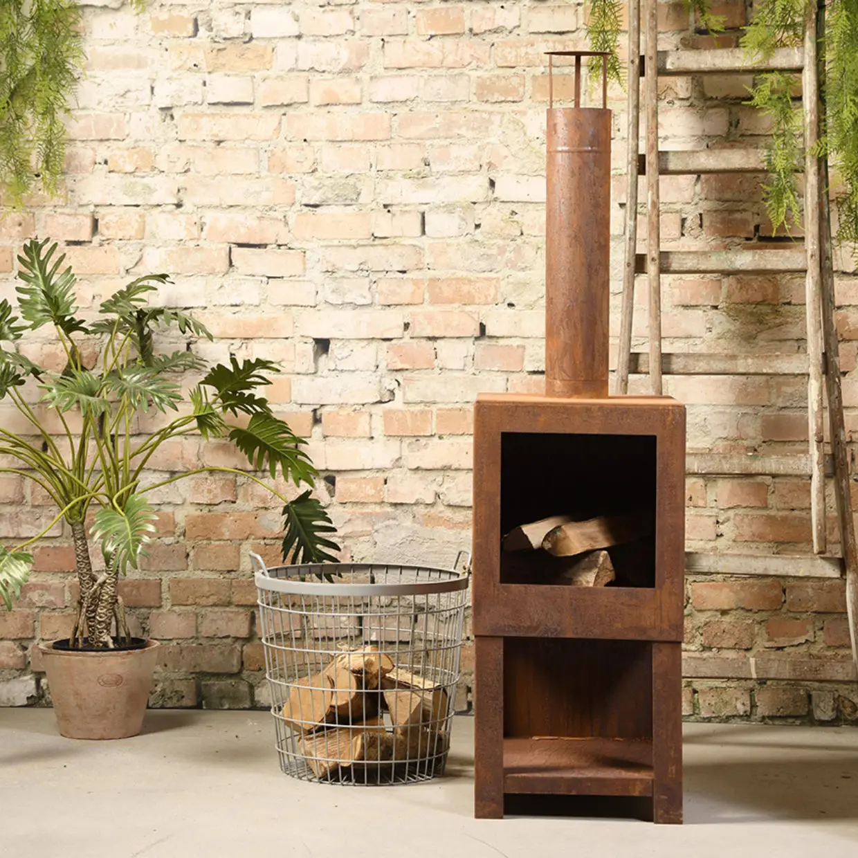 Modern Black Wood Chimeneas for Fireplaces
