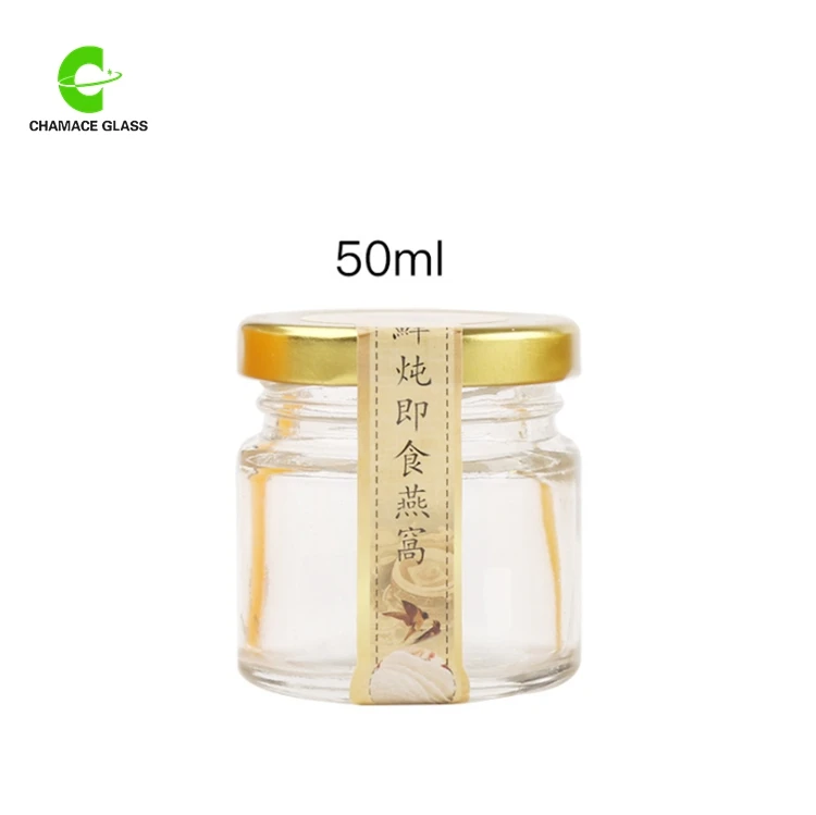 35ml 50ml Round Glass Jars, Mini Favor Jars for Sale
