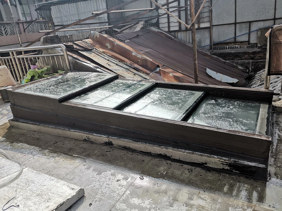 The exquisite Seal of the Sliding folding roof window hurricane resistant folding skylight with The attic