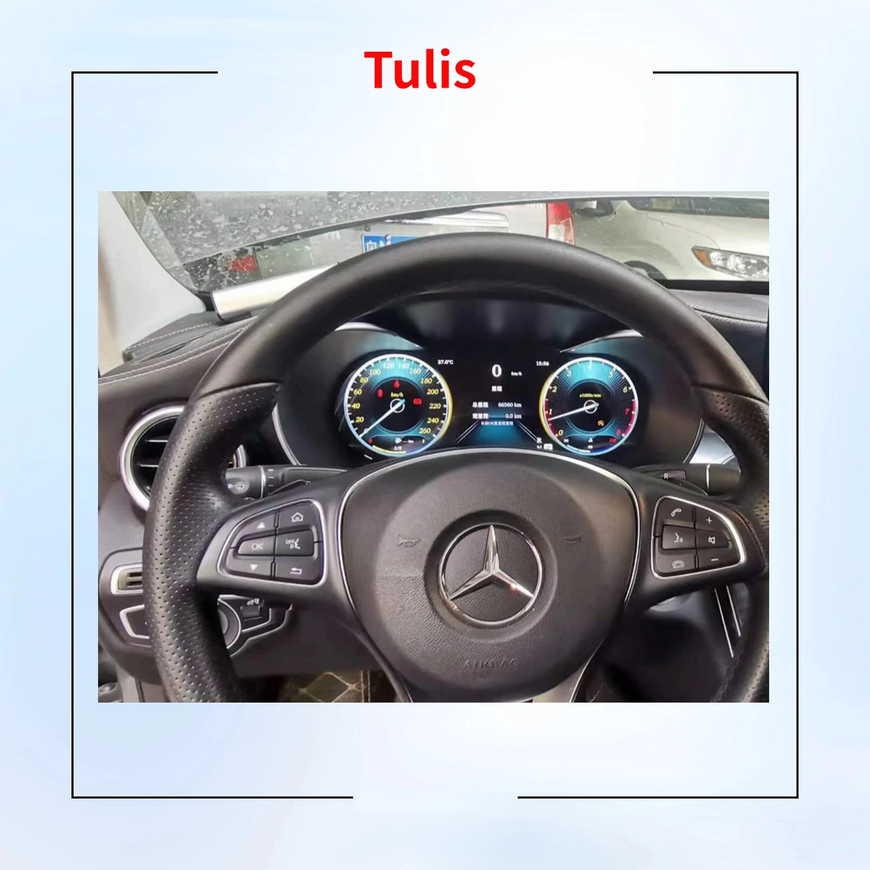 Tulis 12.3 Inch LCD Dashboard Speedometer Digital Cockpit for Mercedes Benz A Class GLA CLA 2014 -2019 Instrument Cluster