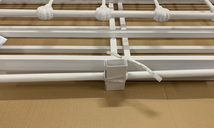 Modern queen metal bed furniture wrought Iron metal bedroom set for Home-Hotel-Apartment-Dormitory