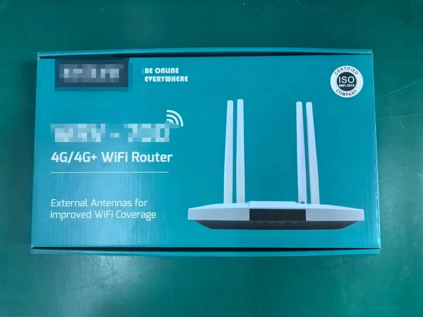 OEM/ODM 4G WiFi Router 2 LAN SIM Router With 4 External 5DBI Antenna Support Customization