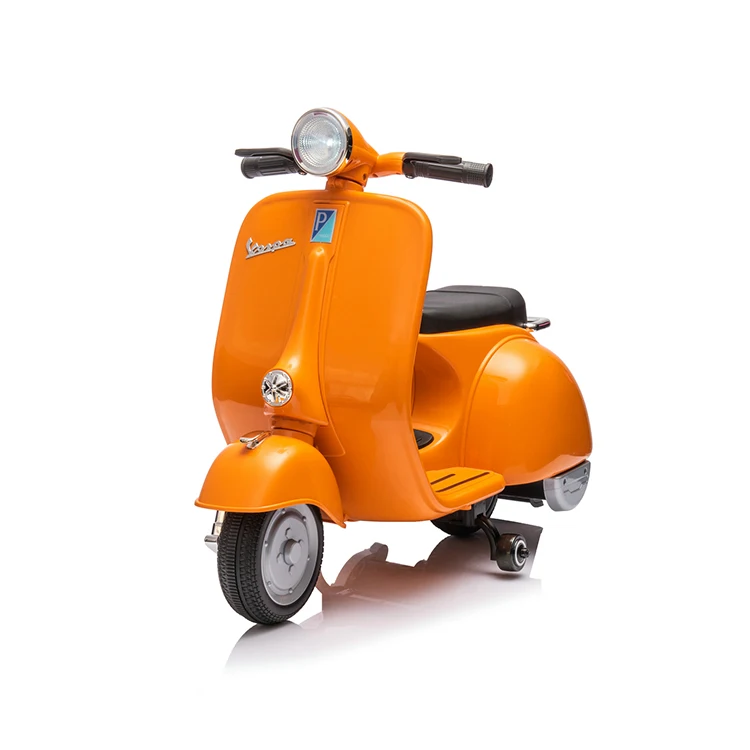 Licensed Vespa Rechargeable Battery Bike Kids Motorbike Baby Toys Electric 12v Motorcycle For Children