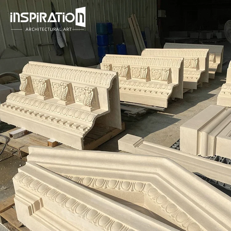 INSpiration GFRC manufacturer produce traditional building external precast concrete GRC cornice and moulding
