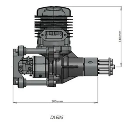 Новый бензиновый двигатель DLE85 85CC для модели самолета