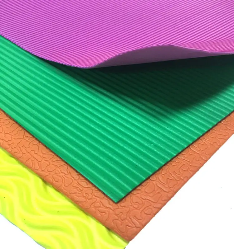 Various Sizes Color Rubber Goma Eva Foamy Embossed Eva Foam Sheet For Kids
