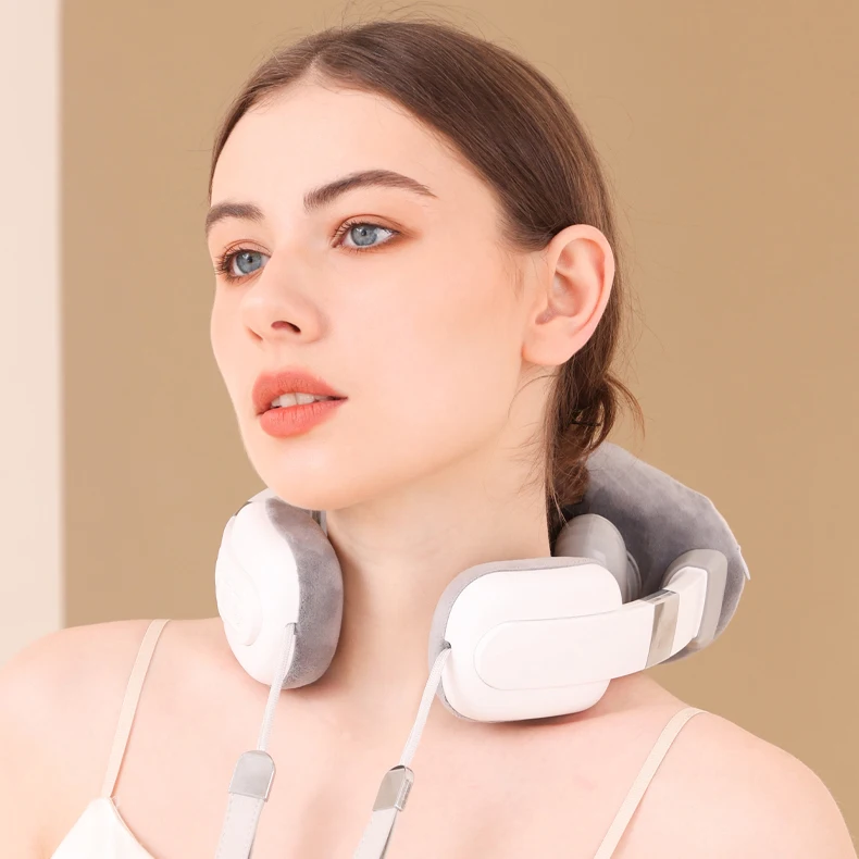 U-shaped Cervical Neck Massage Device 3 Modes Electric Shiatsu Neck And Shoulder Deep Kneading Massager With Heat