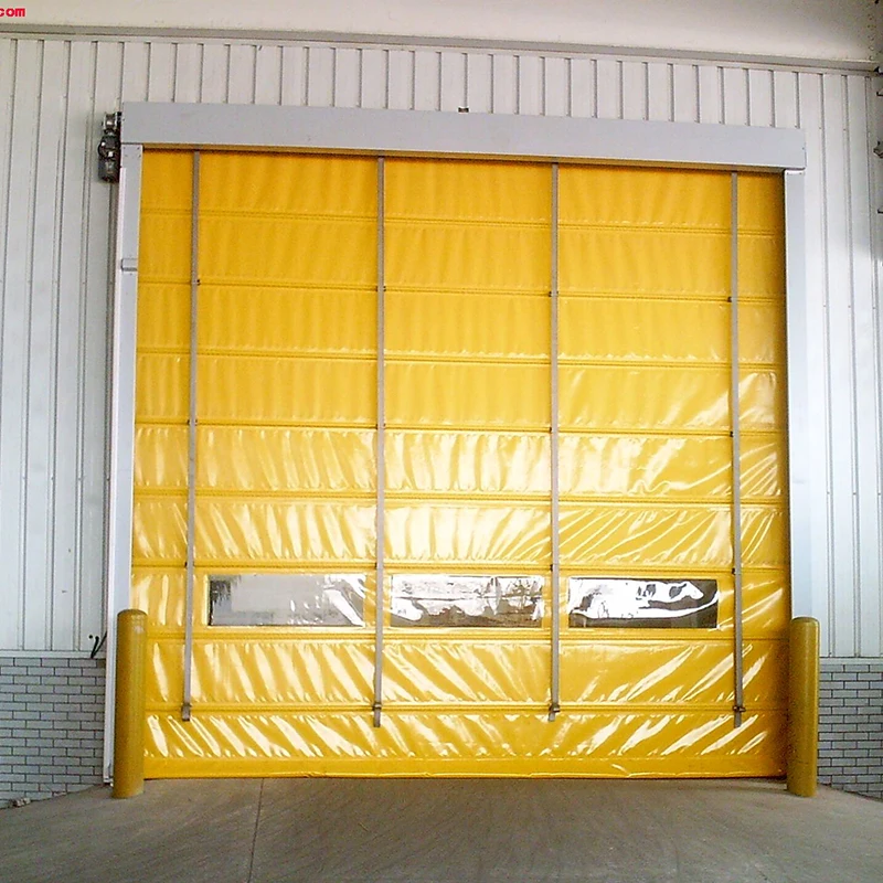 HOFIC Automatic induction PVC rapid stacking door factory large rapid door wind tunnel wind-resistant high-speed stacking door