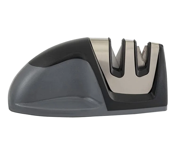 Kitchen tool kitchen knife sharpener durable manual sharpener KitchenIQ 50009 Edge Grip 2-Stage Knife Sharpener, Black