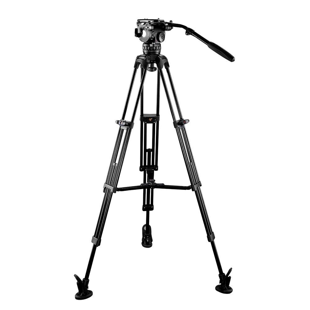 E-IMAGE EG10A2 Professional camera video tripod stand with fluid head 10kg payload for Nikon Canon DSLR camera