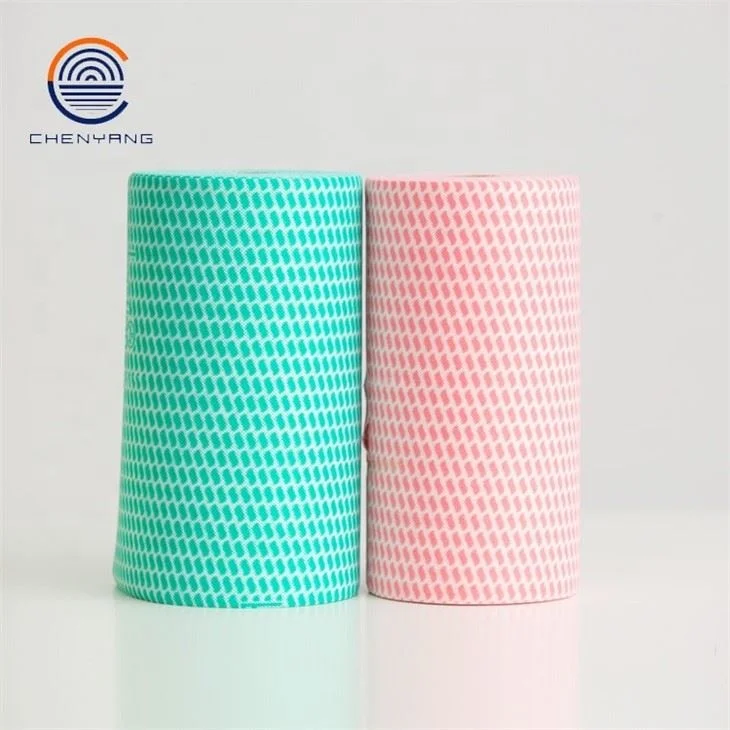 High quality leaf pattern spunlace nonwoven cleaning cloth