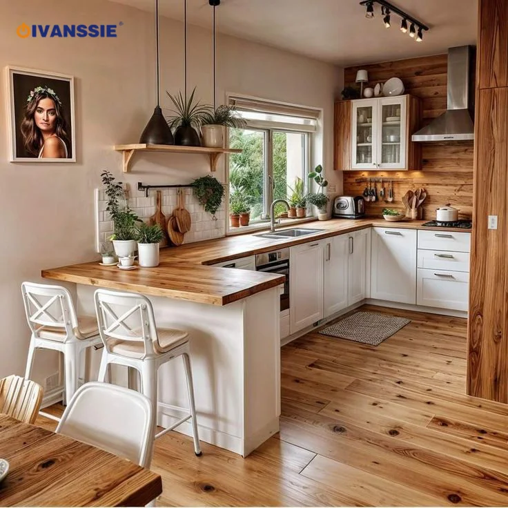GIVANSSIE Factory Price Complete Kitchen Cupboards Furniture Set Modern Custom Wood Kitchen Cabinet Shaker Design