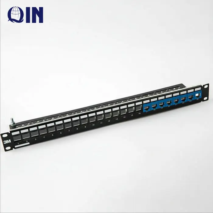 Factory wholesale 3M Brand RJ45 CAT6 UTP 24 Ports Patch Panel