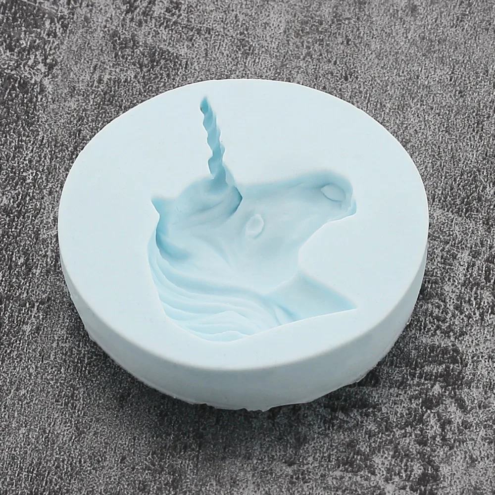 Cartoon Character Unicorn Horse Animal Soap Silicone Mold Chocolate Cake Decoration Tool Baking Gumpaste Mold