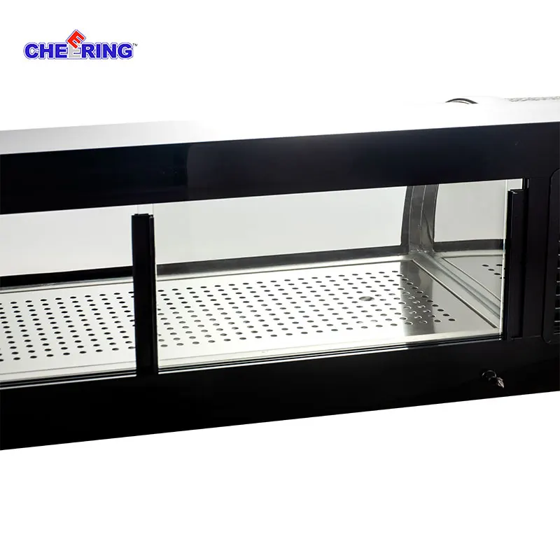 Commercial Counter top Sushi Showcase Display Refrigerator fridge cooler glass door
