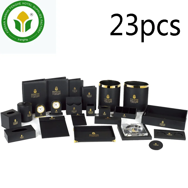 Restaurant hotel supplies hotel black leather amenities leather accessories