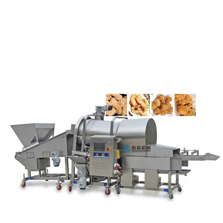 Henco курица говядина рыбные котлеты скатанная мука попкорн куриная машина для измельчения муки приготовления пирогов производственная линия бургеров