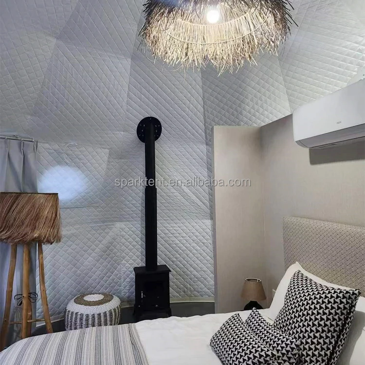 Camping 6m 7m 8m Diameter Dome Tent Lodge Hotel Prefab Houses for Sale