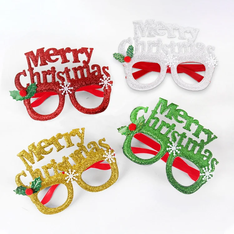 New Design Christmas decoration glasses for adults and children Christmas gifts holiday party creative glasses Frame