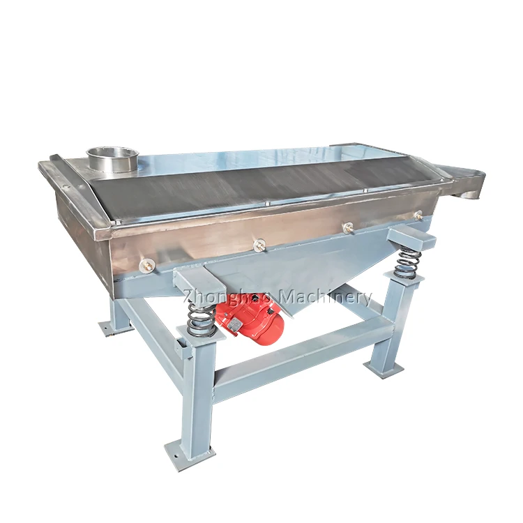 Stainless Steel Linear Vibrating Screen Coffee Beans Vibrating Sieve Machine For Food Powder