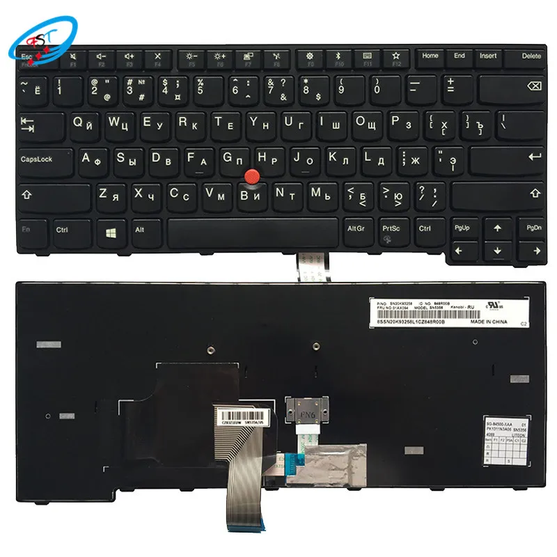 New Russian/English/ Laptop Keyboard For Lenovo Thinkpad E470 E470C E475 01AX094 SN20K93258 RU/US  Keyboard no-backlight