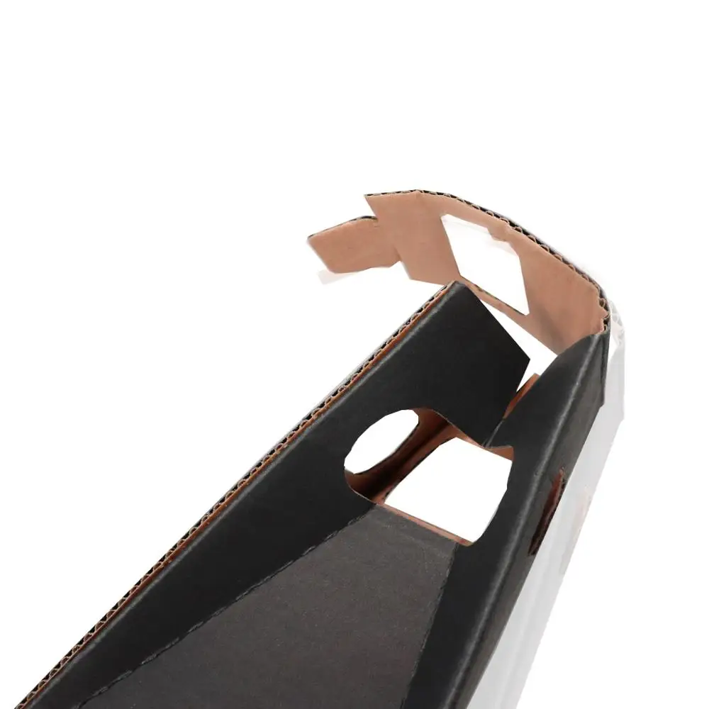 Black high-end luxury paper handle bottle wine kraft bag with window