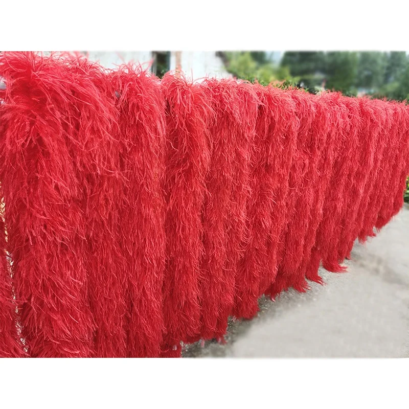 Оптовая продажа окрашиваются в различные цвета необычные вьющиеся 10ply 5Ply 15 слоев боа из страусиных перьев модное