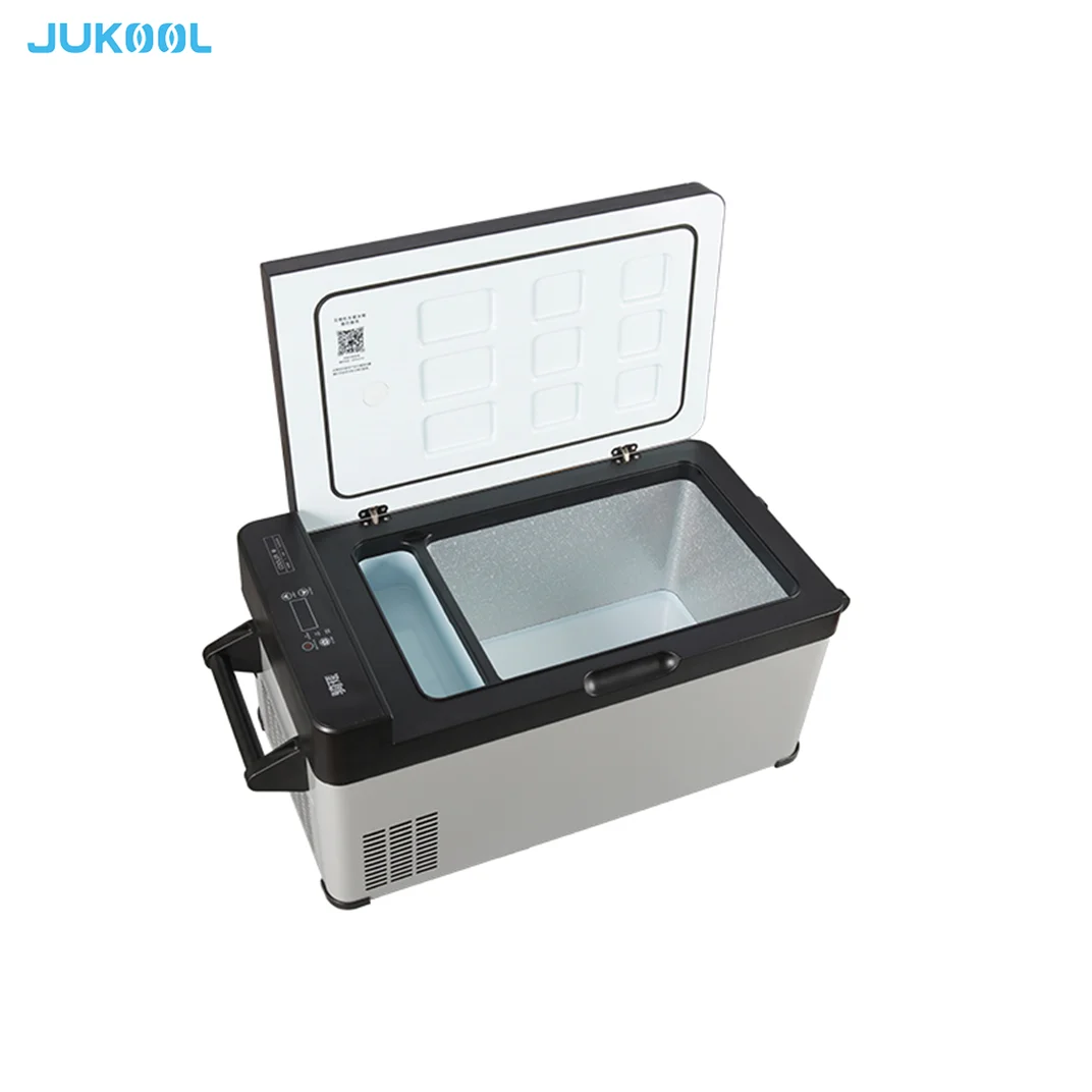 CE Certificate 30L compressor direct cooling dual zone freezer car fridge price for automotive and camping