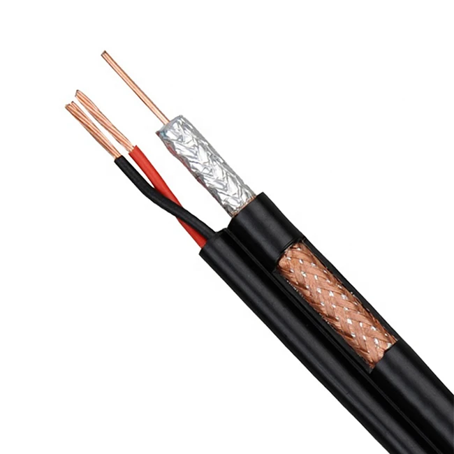 RG6 сиамские кабели CCS/BC ПВХ/PE оболочка для кабеля камеры