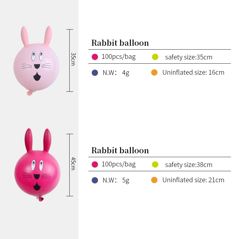 2023 Factory Easter Rabbit Hot Selling OEM Cheap Price Wholesale Party Decorations Made in China Baloons/Balons/Ballons/Balloons